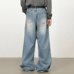 Patchwork Wide Jeans