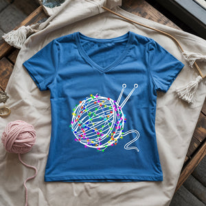 Yarn & Lights Lady V-neck