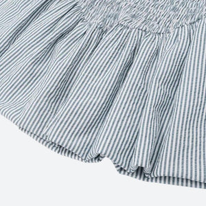 Soft Girl Striped Ruched Mini Dress