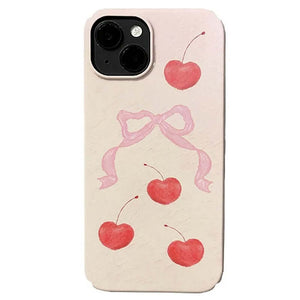 Bow & Cherry iPhone Case