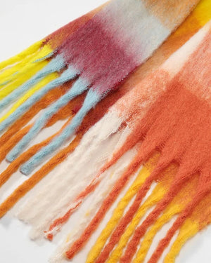 Colorful Plaid Pattern Scarf