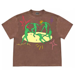 Dancing Aliens Graphic T-Shirt