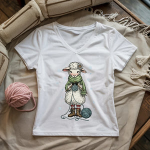 Knitting Snowflex Lady V-neck