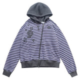 2010’s Striped Zip Up Hoodie