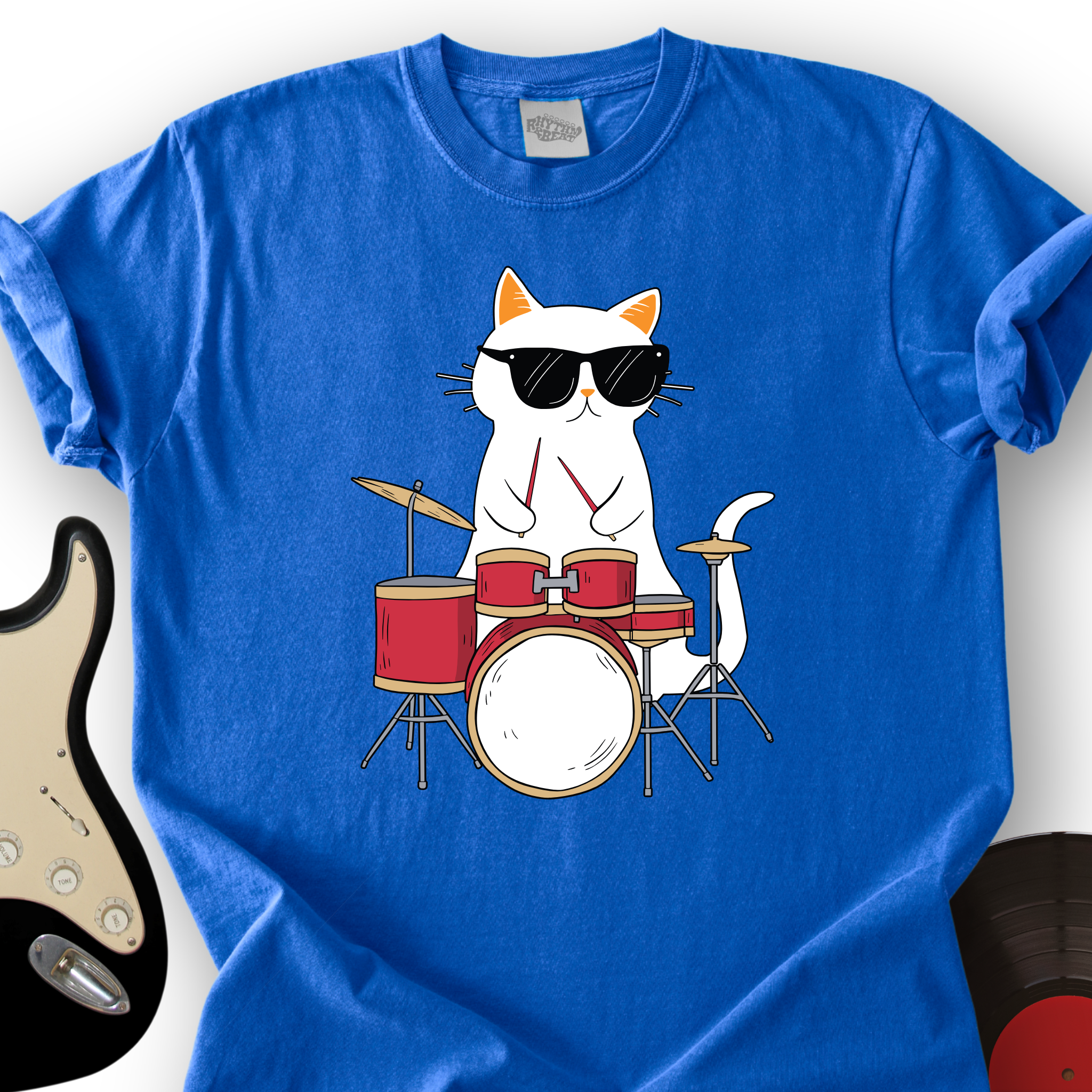 Drummer Cat T-Shirt