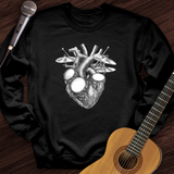 Drums Heart Crewneck