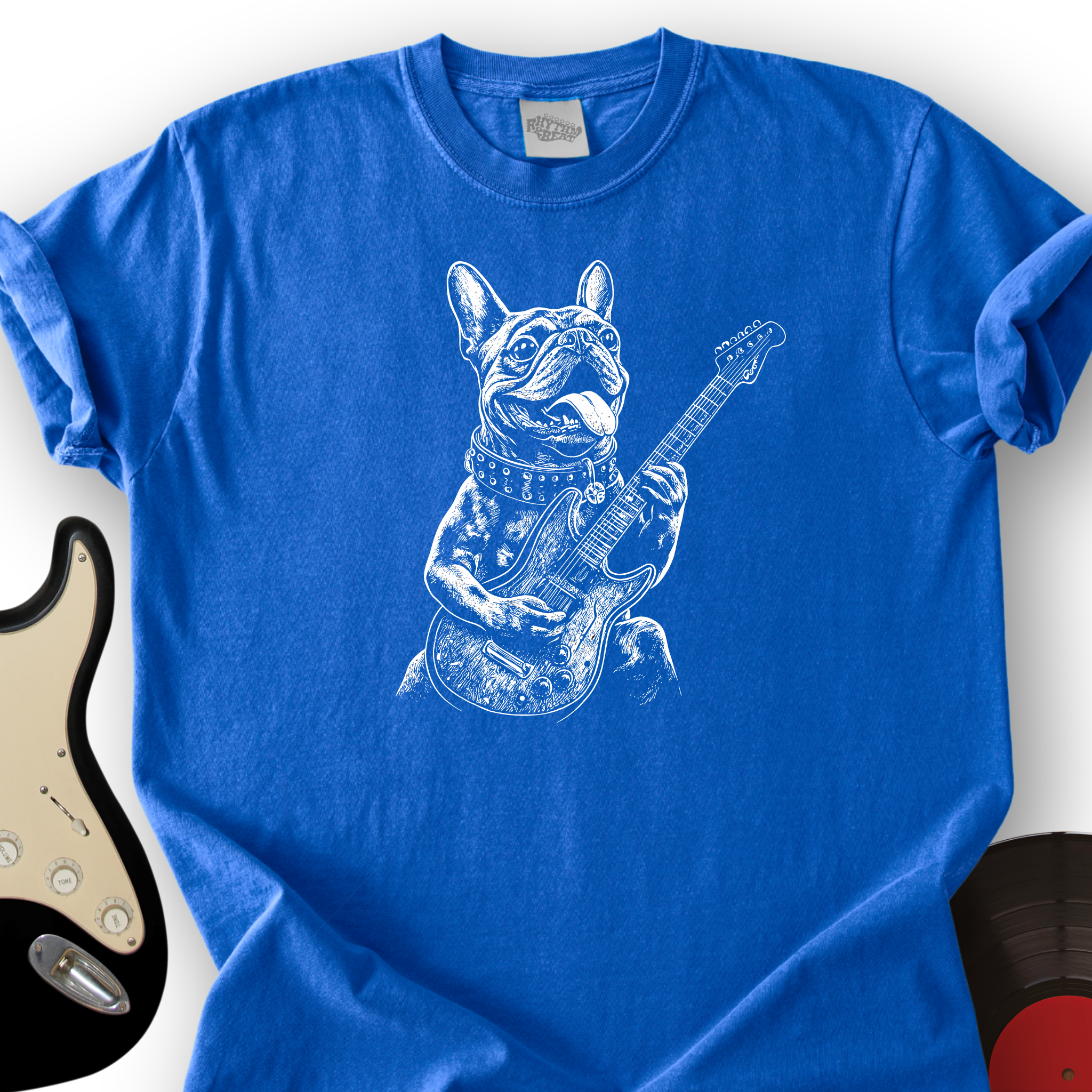 French Bulldog Guitar T-Shirt