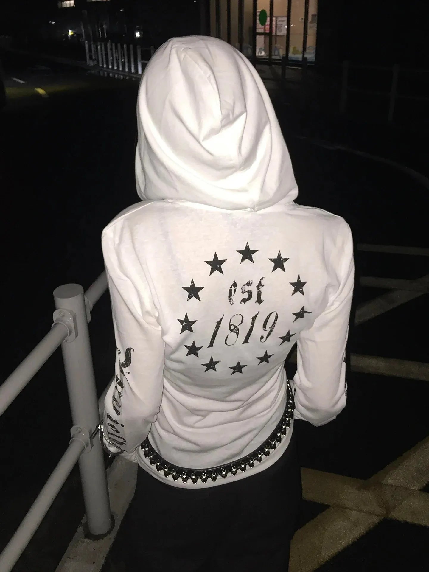 Acubi Hooded Graphic Top