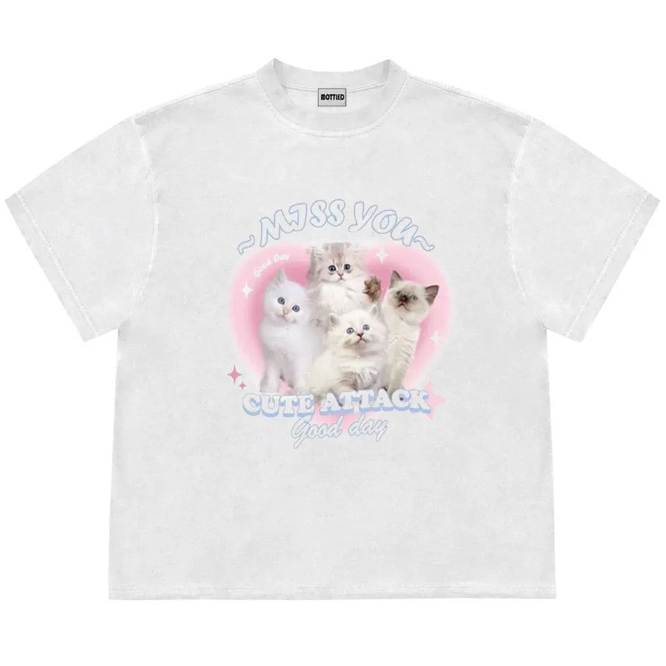Miss You Cat Attack T-Shirt