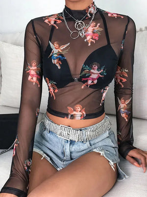 Angels Sheer Top