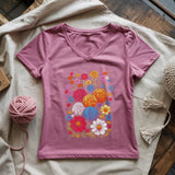 Yarn Bloom Lady V-neck