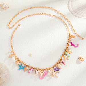Beach Charm Belly Chain & Anklet