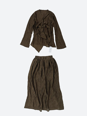 Blouse & Skirt Two Piece Set