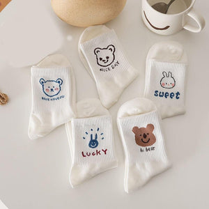 Cute Kawaii Patterned Socks 5 Pairs
