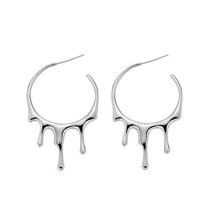 Drop Aesthetic Hoop Earrings
