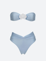 Floral Strapless Bikini Set