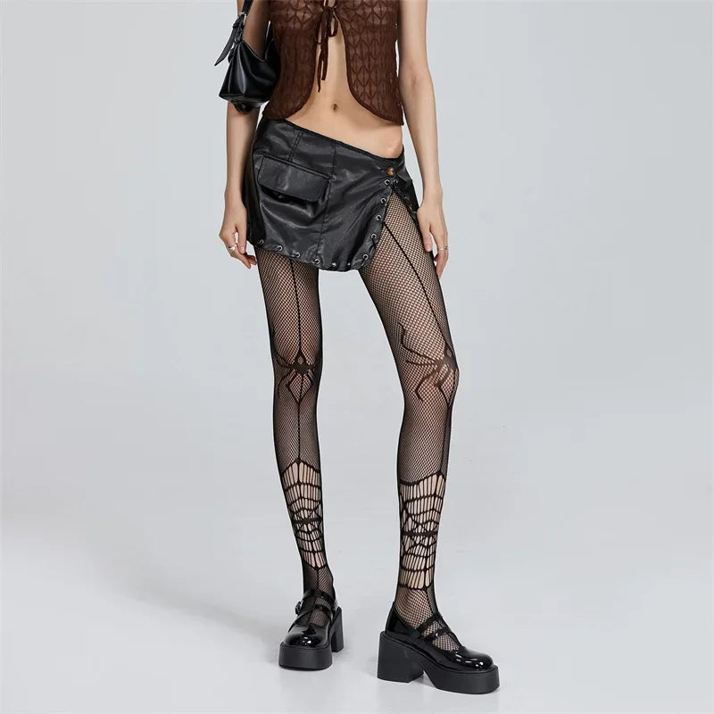 Goth Web Tights