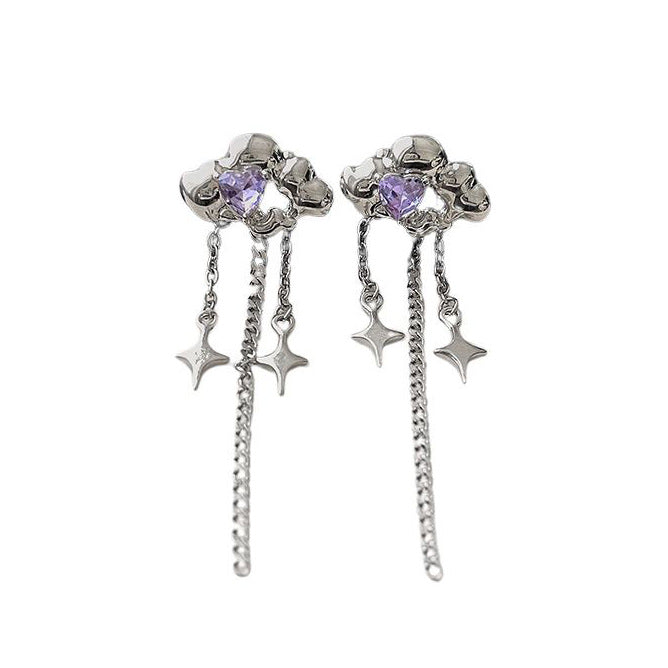Grunge Aesthetic Cloud Earrings