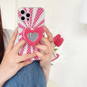 Indie Heart Checkered iPhone Case