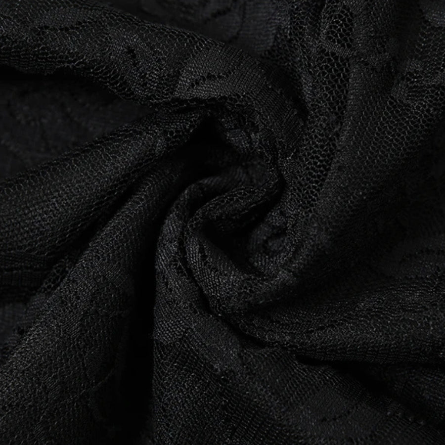 Lace Sheer Mini Dress