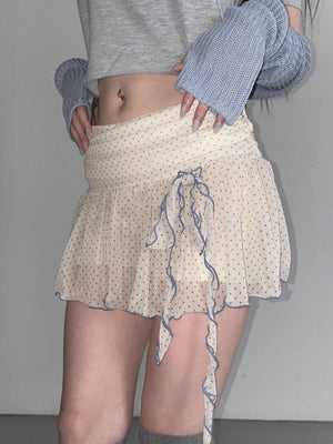 Polka Dot Mini Skirt