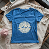 Christmas Yarn Night Lady V-neck