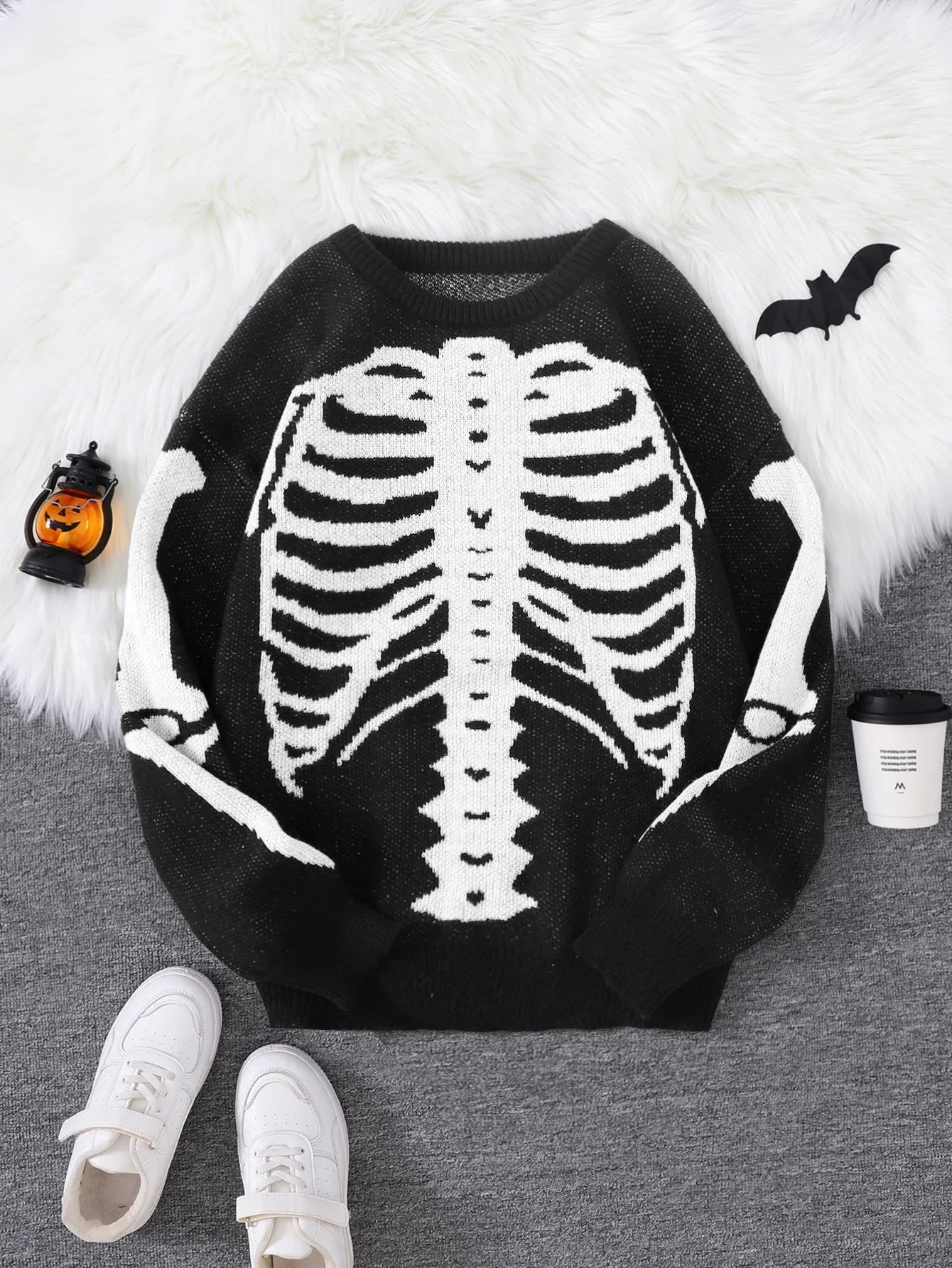 Skeleton Pullover Sweater
