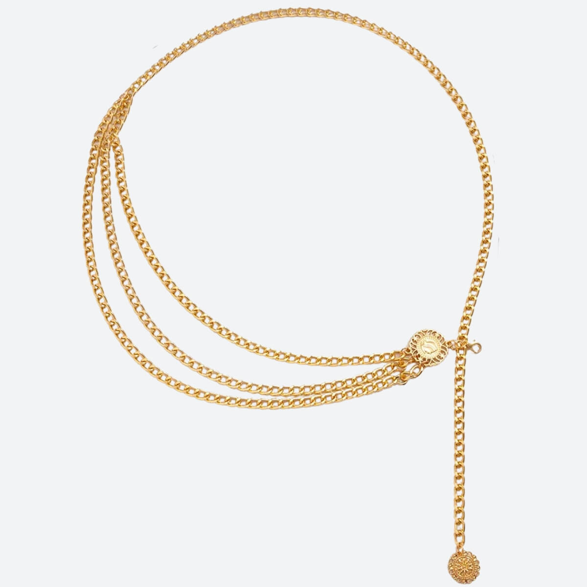 Sun Medallion Chain Belt