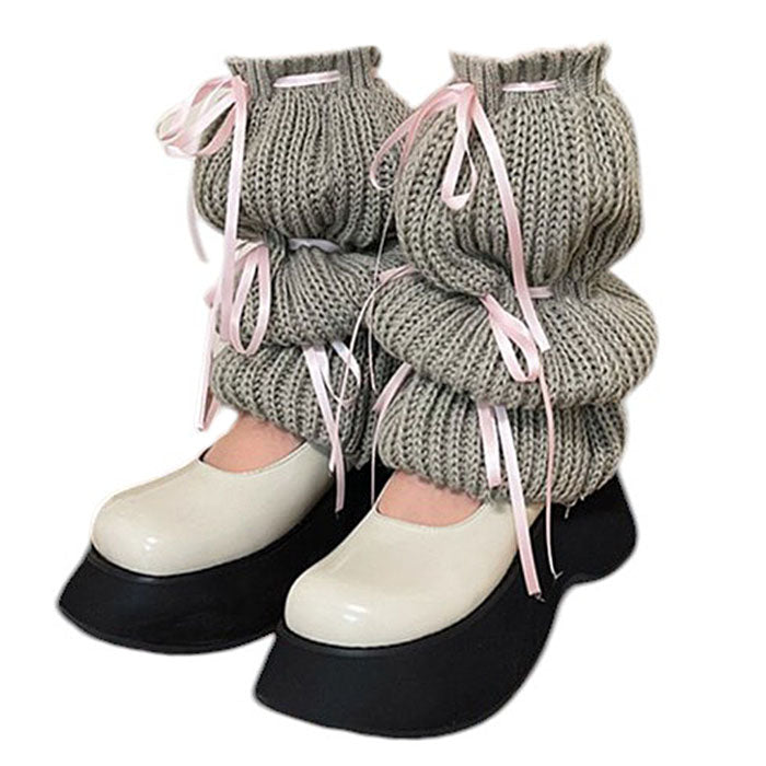 Balletcore Bows Leg Warmers