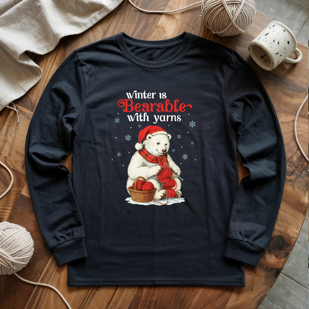 Bearable With Yarns Long Sleeve T-shirt