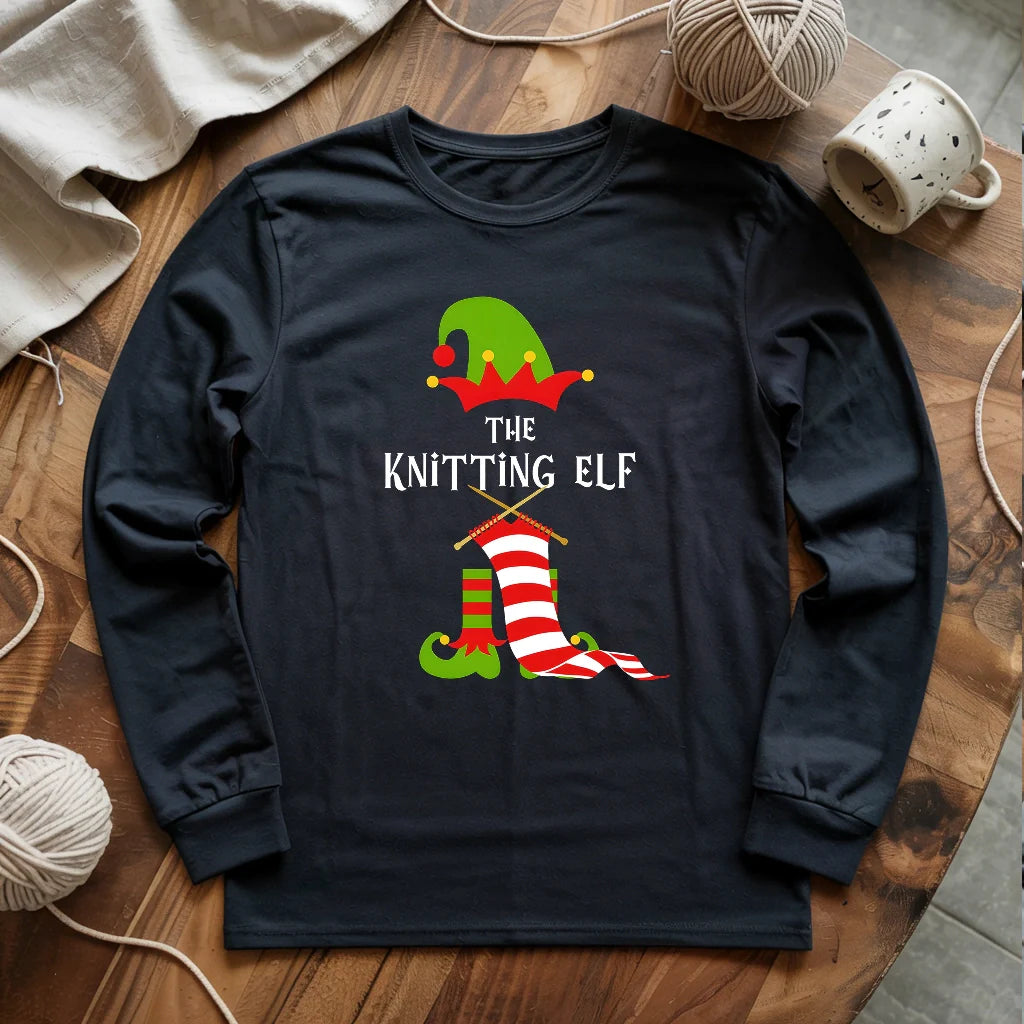 The Knitting Elf Long Sleeve T-shirt