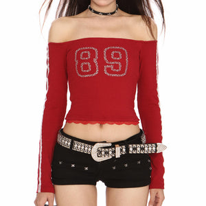 Blokette Jersey-Style 89 Rhinestone Top