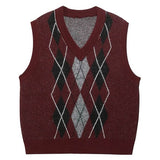Skipping Class Argyle Vest
