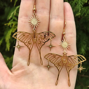 Sun & Butterfly Earrings