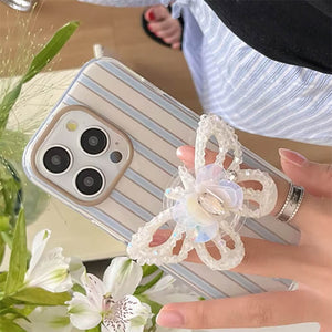 Fairy Butterfly Striped iPhone Case