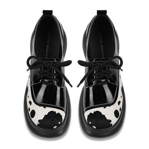 Cow Print Oxford Boots