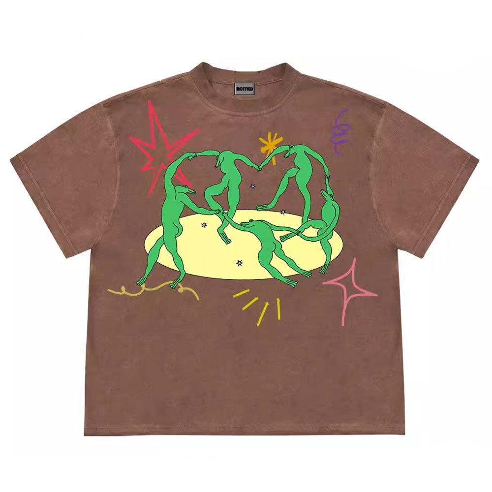 Dancing Aliens Graphic T-Shirt