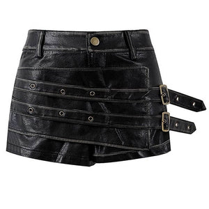 Rule Breakers Leather Micro Skirt