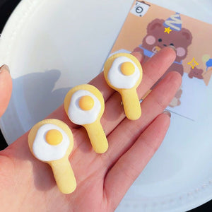 Fun Egg Shaped Hair Clips Pack