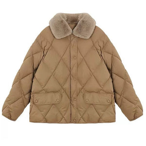 Faux Fur Collar Padded Jacket
