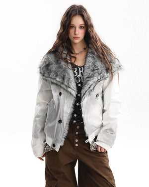 Dangerous Pretty Fur Trim Jacket