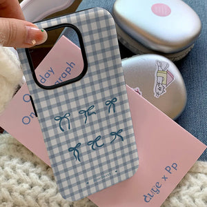 Gingham Bows iPhone Case