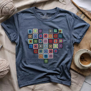 Granny Squares Heart T-shirt