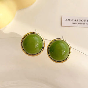 Forbidden Garden Glossy Stud Earrings