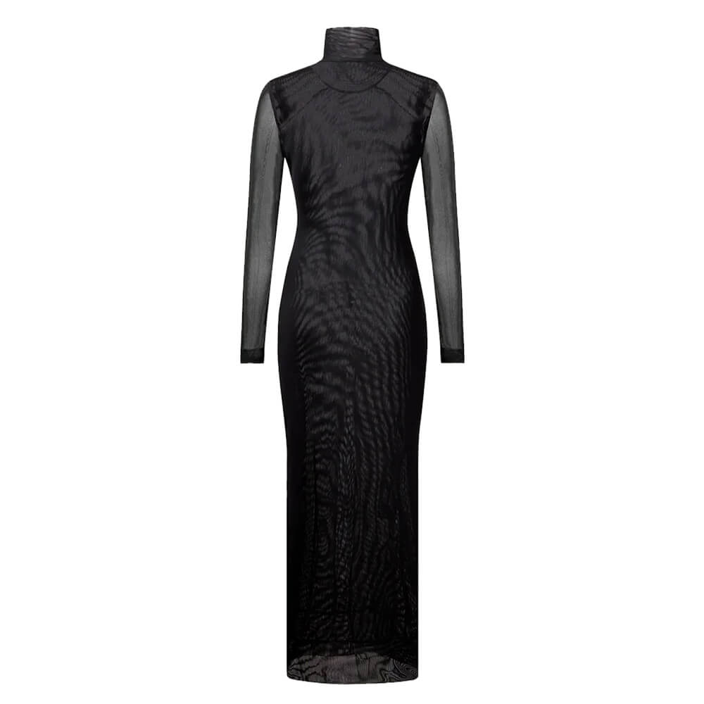 Grunge Aesthetic Eyes Print Maxi Dress