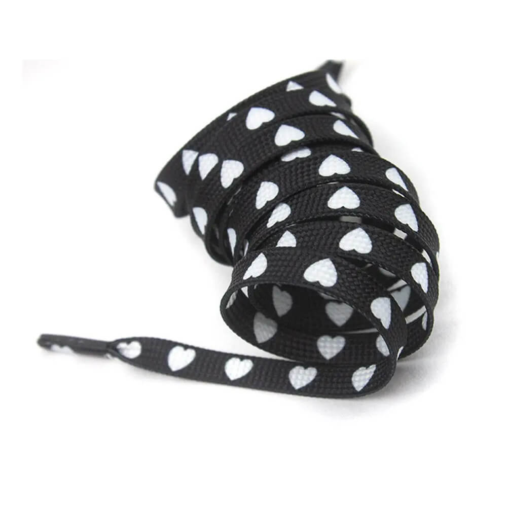 Hearts Print Shoe Laces