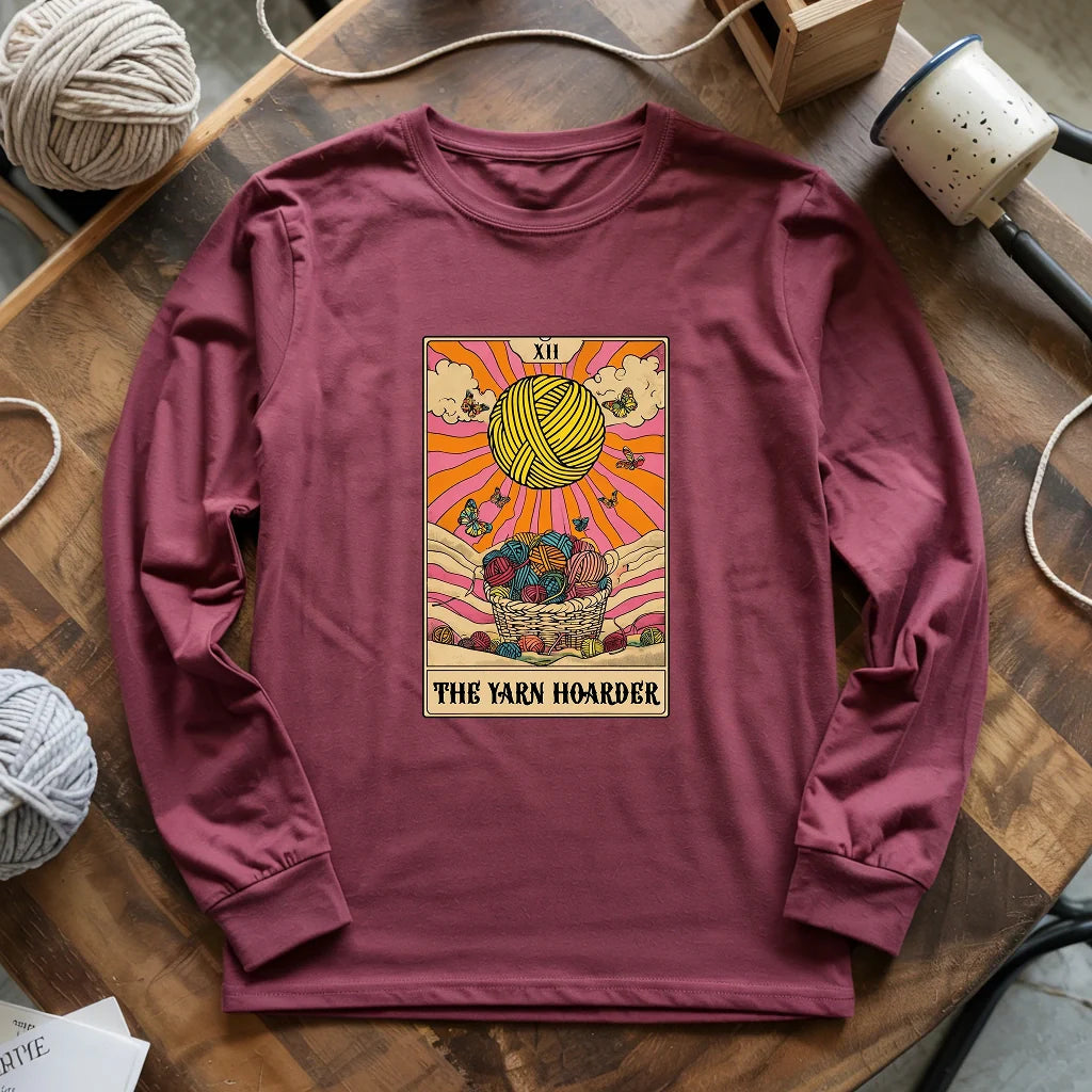 Yarn Hoarder Tarot Long Sleeve T-shirt