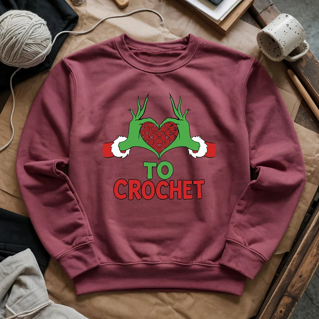 Yarnville Heart Sweatshirt
