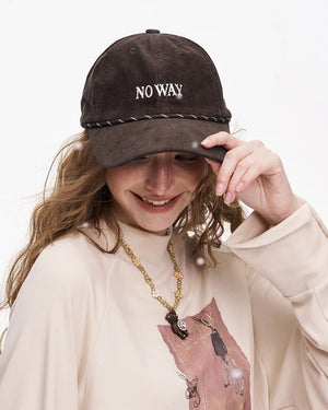 No Way Cord Baseball Cap