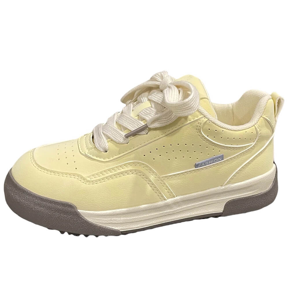 Pastel Yellow Aesthetic Sneakers